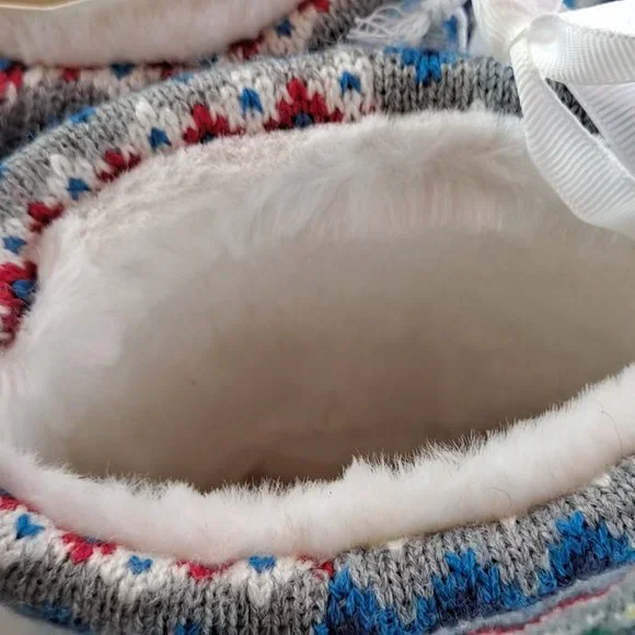 NWT Boden Fairisle Slipper Boots EU Size 33 or Size US Size 7 Kids - Picture 6 of 9